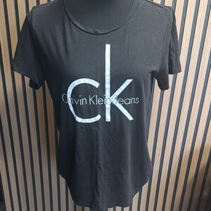 Calvin Klein Black and White Graphic Relaxed Tee